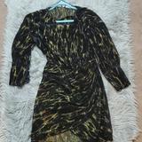 Zara Dresses | Evening/ Cocktail Dress | Color: Black/Gold | Size: L