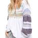Free People Sweaters | Free People Cozy Cottage Sweater | Color: Gray/White | Size: Xl
