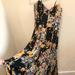 Free People Dresses | Free People | Floral Maxi Dress | Color: Black/Blue | Size: 8