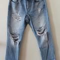 Madewell Jeans | Madewell Distressed Boy Jeans, 28 | Color: Blue | Size: 28