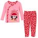 Disney Pajamas | Disney - Mickey & Minnie Sweetheart Infant Pajamas | Color: Pink/Red | Size: 3-6mb