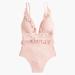 J. Crew Swim | J. Crew Scalloped Ruffle Laser Cut One-Piece 2 | Color: Pink | Size: 2