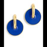 J. Crew Jewelry | J Crew Disk Earring | Color: Blue | Size: Os