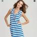 Kate Spade Dresses | Kate Spade Blue & White Stripe Lucille Knit Dress | Color: Blue | Size: L