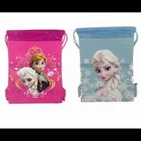 Disney Accessories | Disney Frozen Queen Elsa Drawstringstring Backpack | Color: Blue/Pink | Size: Os