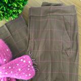 Lilly Pulitzer Pants & Jumpsuits | Lilly Pulitzer Wool Brown Plaid Pant | Color: Brown/Pink | Size: 4