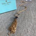 Kate Spade Jewelry | Kate Spade Lariat Tassel Pendant Necklace Nwt | Color: Gold/Purple | Size: Os