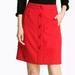 Kate Spade Skirts | Kate Spade Red Wool Nwot Skirt With Pockets! | Color: Red | Size: 8