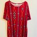 Lularoe Dresses | Lularoe Julia Xl | Color: Red | Size: Xl