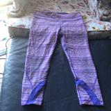Lululemon Athletica Pants & Jumpsuits | Lululemon Capri Workout Pant | Color: Pink/Purple | Size: 8