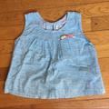 Zara Shirts & Tops | Euc Zara Cotton Poplin Top (2-3 Yrs) | Color: Blue/White | Size: 2tg