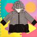 Kate Spade Jackets & Coats | Kate Spade Striped Toddler Girls Jacket | Color: Black/White | Size: 18mb