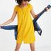 Madewell Dresses | Madewell Texture & Thread Cap-Sleeve Dress Size M | Color: Yellow | Size: M