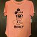 Disney Tops | Disney Mickey Mouse T-Shirt | Color: Orange/Red | Size: Sj