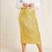 Anthropologie Skirts | Brand New Midi Skirt From Anthropologie. Size 6 | Color: Gold | Size: 6