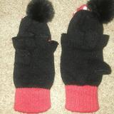 Disney Accessories | Disney Parks Minnie Mouse Winter Gloves | Color: Black/Red | Size: Osbb