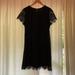 Madewell Dresses | Madewell | Black Eyelash Lace Trapeze Dress | Color: Black | Size: 4