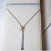 Anthropologie Jewelry | Jules Smith // Gold Starburst Grey Choker Necklace | Color: Gold/Gray | Size: Os
