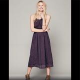 Free People Dresses | Free People Fantine Dress Size Small In Noir | Color: Gray/Purple | Size: S