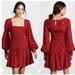 Free People Dresses | Free People Ruby Two Faces Mini Combo Dress Xs/S | Color: Red | Size: Xs