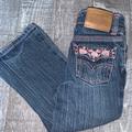 Levi's Bottoms | Levi’s Flower Pocket Jeans | Color: Blue/Pink | Size: 3tg