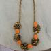 J. Crew Jewelry | Jcrew Orange And Gold Chunky Necklace | Color: Gold/Orange | Size: Os