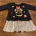 Disney Dresses | Disney Minnie Sweater Dress Size 18 Months | Color: Black/Silver | Size: 18mb