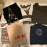 Zara Shirts & Tops | Girls T-Shirt Bundle | Color: Black/Blue/Pink/White | Size: Lg