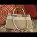 Victoria's Secret Bags | 4/$20or 3/$15victoria Secret Canvas Handbag Nwt | Color: Cream | Size: 11 1/2” Wide 7 1/2” Tall 4” Deep
