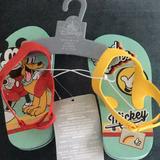 Disney Shoes | Disney Kids Mickey And Goofy Sandals | Color: Red | Size: 4-5