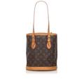 Louis Vuitton Bags | Brown Louis Vuitton Monogram Petit Bucket Bag | Color: Brown | Size: Petit