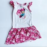 Disney Dresses | Disney Minnie Mouse Pink White Medium Floral Dress | Color: Pink/White | Size: Mg