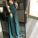 Zara Dresses | Long Emerald-Green Zara Dress | Color: Green | Size: Xs