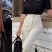 Zara Pants & Jumpsuits | Iso Zara Pants | Color: Cream/White | Size: 6