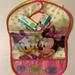 Disney Accessories | Minnie Mouse Collared Bib For Baby 2 In 1 Pack | Color: Green/Pink | Size: Osbb