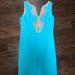 Lilly Pulitzer Dresses | Lilly Pulitzer Dress Worn Once, Dry Cleaned | Color: Blue/Gold | Size: 8