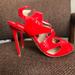 Michael Kors Shoes | Michael Kors Red Strappy Stilett Heels Sandals | Color: Red | Size: 9