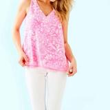 Lilly Pulitzer Tops | Lilly Pulitzer 100% Silk Tank Camisole . | Color: Pink | Size: Xs