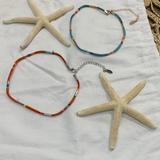 Zara Jewelry | Bundle Up With Two Chokers. One Orange And One Turquoise. | Color: Blue/Orange | Size: Os