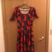 Lularoe Dresses | Llr Nicole Sz Medium | Color: Green/Red | Size: M