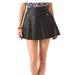 Free People Skirts | Free People Vegan Leather Circle A Line Skirt | Color: Black | Size: 4