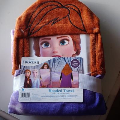 Disney Bath, Skin & Hair | Frozen Ii Hooded Towel | Color: Orange/Purple | Size: Osbb