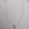 Kate Spade Jewelry | Kate Spade New Rhinestone Pendant Necklace | Color: Gold/Silver | Size: 15" Chain, 1/2" Pendant