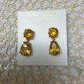 Kate Spade Jewelry | Kate Spade Golden Crystal Earrings | Color: Gold/Yellow | Size: Os