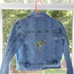 Brandy Melville Jackets & Coats | J.Galt Customized Jean Jacket | Color: Blue/Green | Size: S