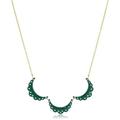 Anthropologie Jewelry | New Anthropologie 14k Gold Necklace By Brandy Pham | Color: Gold/Green | Size: Os