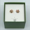 Kate Spade Jewelry | Kate Spade Bourgeois Bow Earrings Rose Gold Nib | Color: Gold/Pink | Size: Os