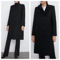 Zara Jackets & Coats | Gorgeous Zara Nwt High Collar Coat | Color: Black | Size: Various
