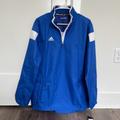 Adidas Jackets & Coats | Adidas Men’s Climaproof Quarter Zip Windbreaker Jacket | Color: Blue/White | Size: M