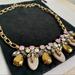 J. Crew Jewelry | J.Crew Gold Pastels Pink Blue Statement Necklace | Color: Cream/Gold | Size: Os
